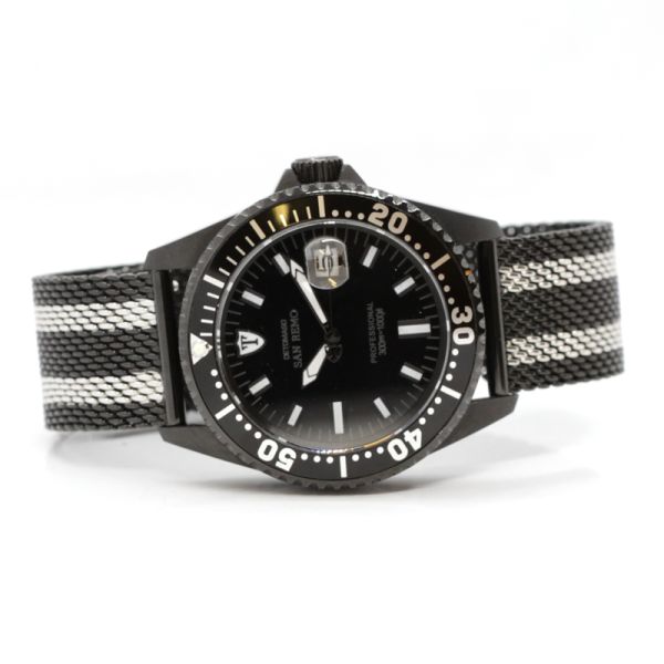 DETOMASO SAN REMO DIVER AUTOMATIC Professional Edelstahl BLACK DT1025-N-855 (13279)