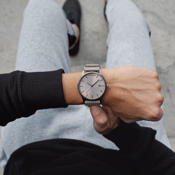 MVMT Herren Uhr Classic MONOCHROME Ø 45 mm D-MM01-GRGR