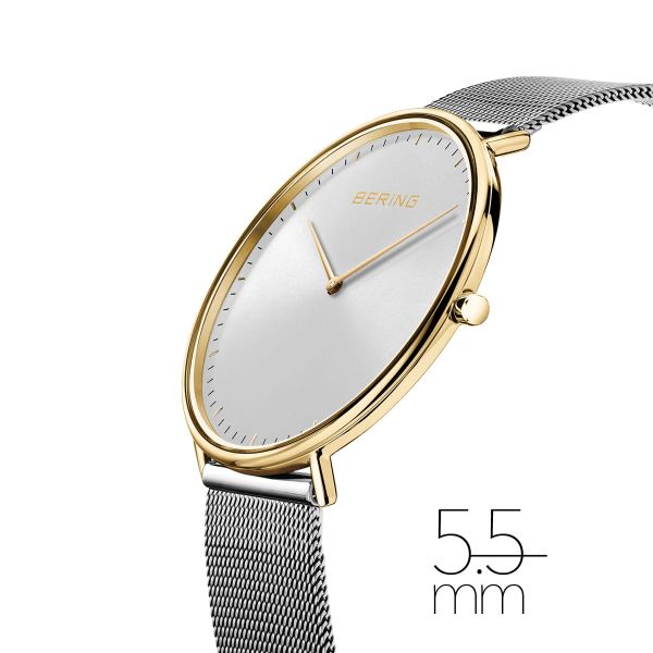 BERING Unisex Armbanduhr Classic gold glänzend 15739-010 NEU