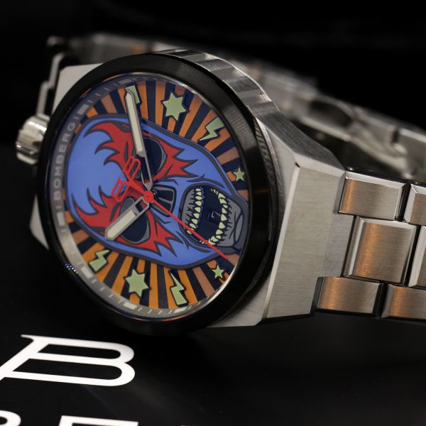 BOMBERG BOLT-68 NEO LUCHA LIBRE BLUE - METAL 43 mm Edelstahl BF43H3SP.03-1.12 NEU