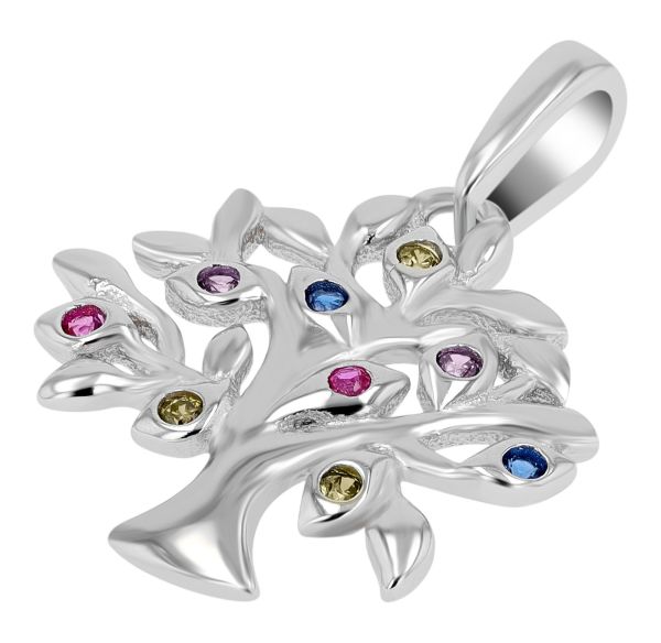 Schmuckset (Anhänger+Ohrstecker)"Thaisa" 925er Silber rhodiniert bunte Zirkonia 5360062-001 NEU