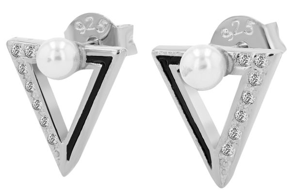 Ohrstecker "Elora" Perle 925er Silber rhodiniert 5300448-002 NEU