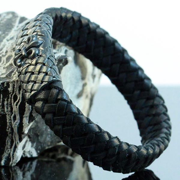 JJJ LA Leder Armband "LILY" 925er Silber Magentverschluß 210 mm