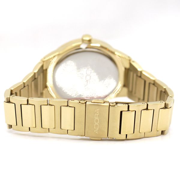 Adora Damen Armbanduhr Edelsthal IP Gold Ø 36 mm AT5422 NEU