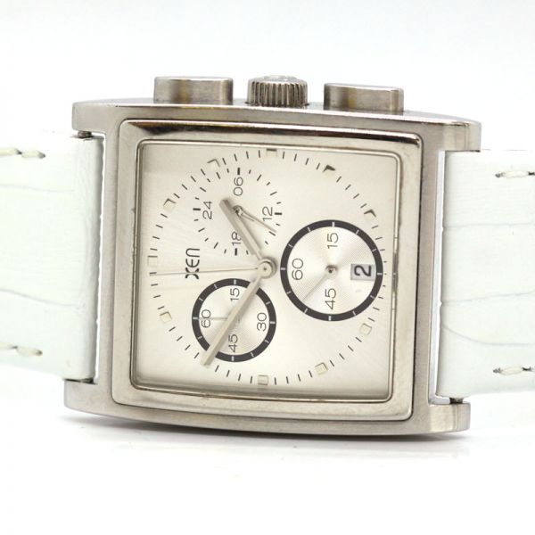 Damen Armbanduhr XEN Edelstahl Quarz Chrono XQ 0114 (11415)