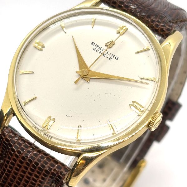 Breitling Vintage 1911 Handaufzug 750er Gelbgold Full Set aus 1969 (27597)