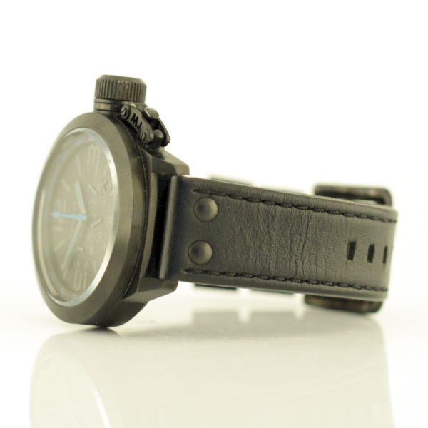 TW STEEL TW904 Canteen Style Chronograph Edelstahl PVD schwarz 45 mm Gebraucht Neuwertig