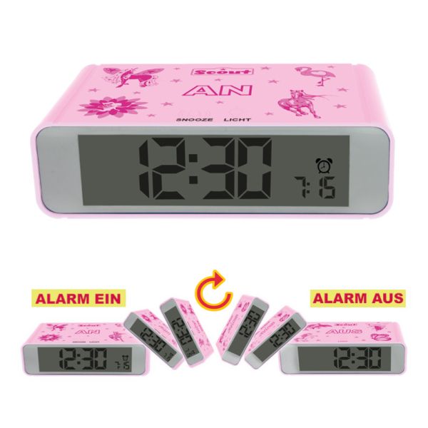 SCOUT Kinder Wecker "Serie: The Digi Clock" 280001025 NEU
