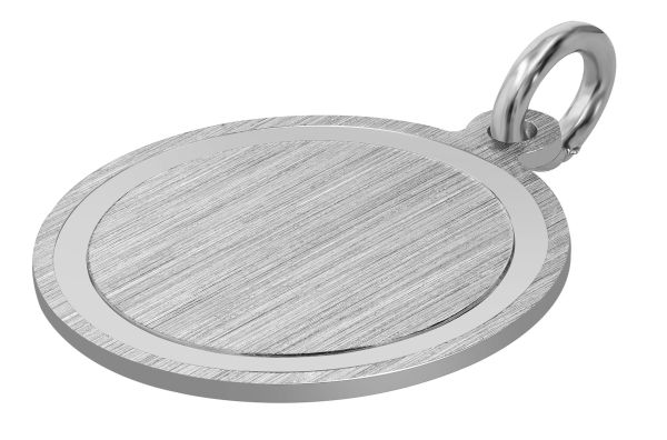 Anhänger "Ailos" 925er Silber rhodiniert Gravurfläche Ø 16 mm 5310218-001 NEU