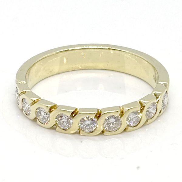 Diamant Ring Habmemoire 585er Gelbgold GR 68 ca. 1,44 Ct Diamanten im Brillantschliff (25759)
