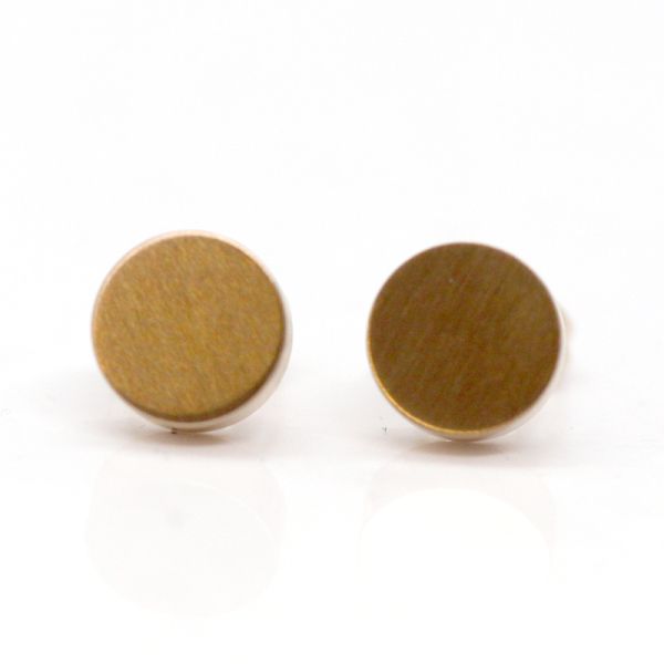 monomania Pure Ohrstecker "Kreis" Edelstahl PVD Roségold Ø 8 mm NEU