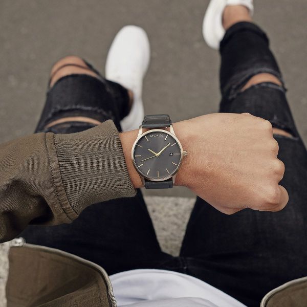 MVMT Herren Uhr Classic BRONZE AGE Ø 45 mm D-MM01-RGBL