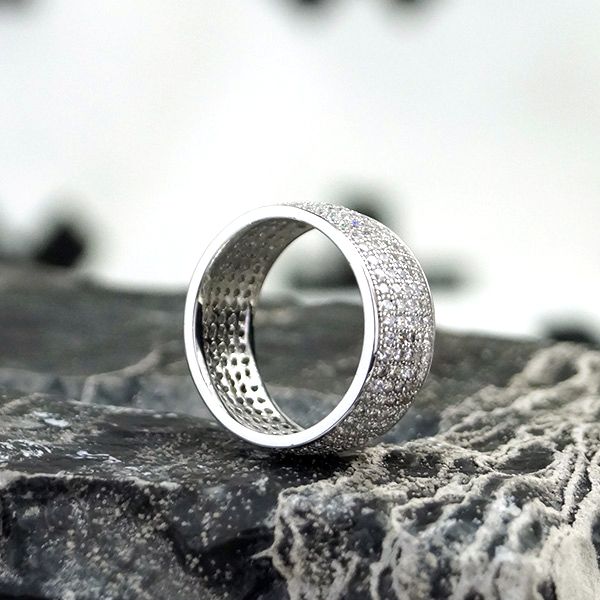 Silber Ring Micro Pavé Zirkonia 925er Sterling Silber GR 54 (US7) BR11275-7