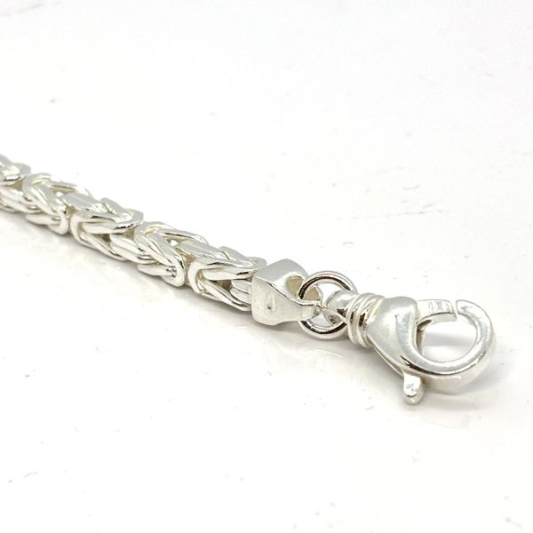 Königsketten Armband 925er Silber rhodiniert 21 cm 5,5 mm NEU