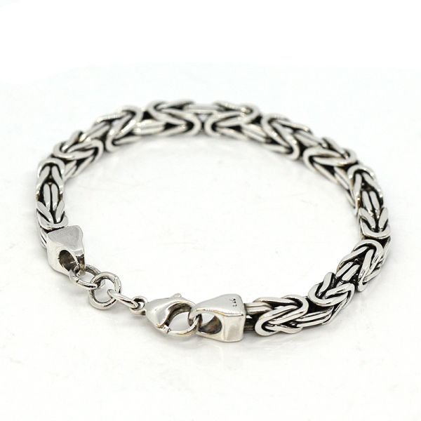 Königsketten Armband Rund 925er Silber 21,5 cm 5,8 mm TOP