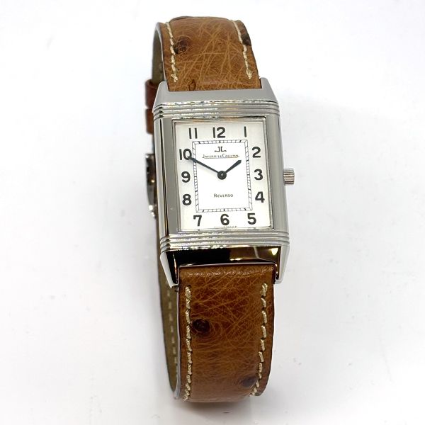 JaegerLeCoultre Reverso Classique Handaufzug Damen Armbanduhr Edelstahl Ref. 250.8.86 (37212)