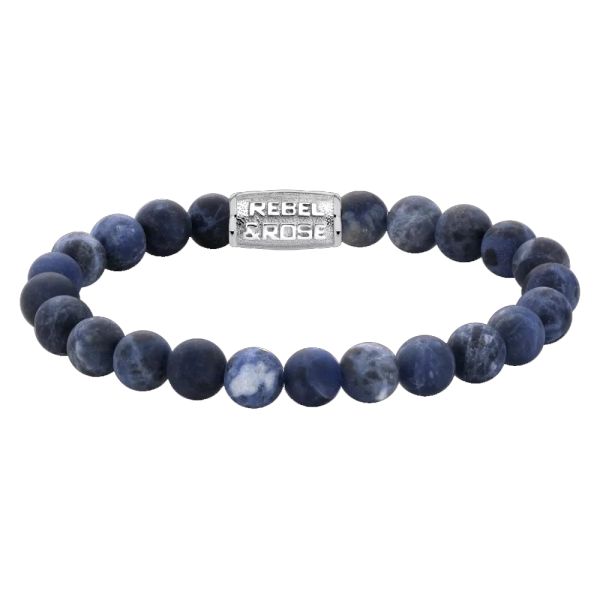 Rebel & Rose Armband "Matt Midnight" 8 mm RR-80022-S-L 19 cm NEU