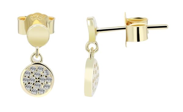 Ohrstecker "Elimar" 925er Silber vergoldet Zirkonia 5300479-001 NEU