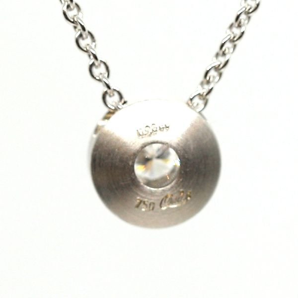 Quinn Solitär Anhänger 750er Weißgold 0,28 Ct Diamant im Brillantschliff (23202)