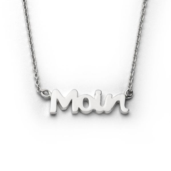 DUR Kette "Moin" 925er Silber rhodiniert Länge 41 + 4,5 cm K2468 NEU