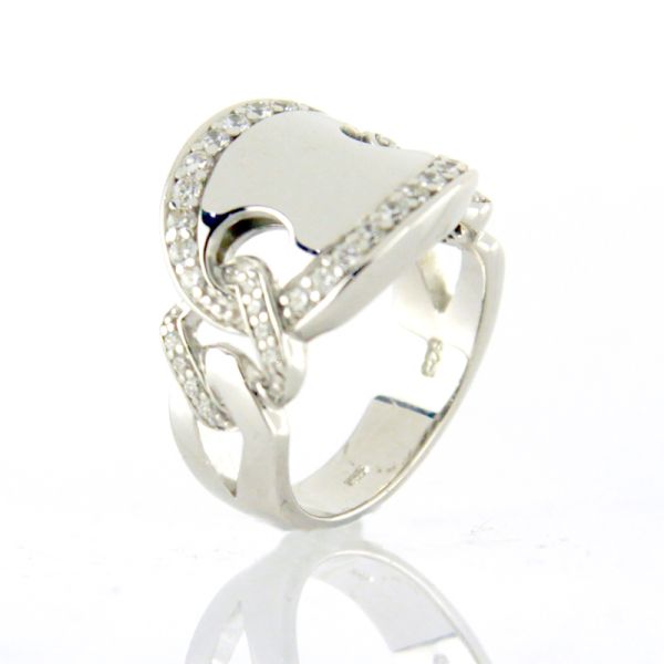 GOOIX Damen Ring 925er Silber Zirkonia GR 54 NEU UVP.: 69,-