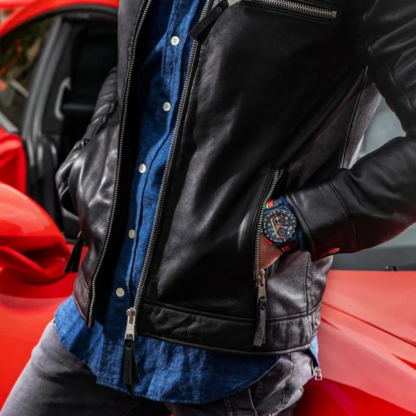 BOMBERG APEX RB Edelstahl Quarz Chronograph NT42CHPBL.01-4.12 NEU