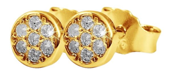 Ohrstecker "Romy" 925er Silber vergoldet Zirkonia 5300222-003 NEU