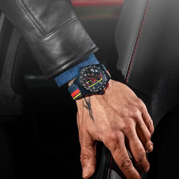 BOMBERG APEX RB Edelstahl Quarz Chronograph NT42CHPBL.01-4.12 NEU