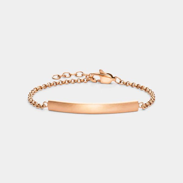 monomania "LUNAR" Edelstahlarmband Roségold matt glänzend Gravurfläche 45991 NEU