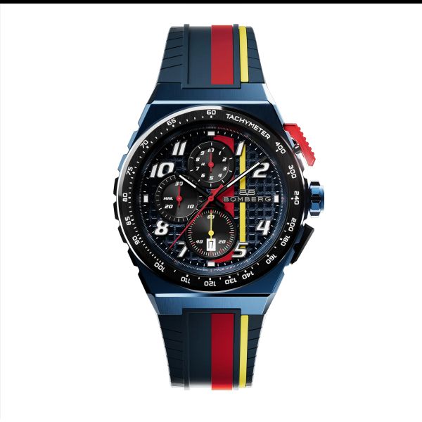 BOMBERG APEX RB Edelstahl Quarz Chronograph NT42CHPBL.01-4.12 NEU