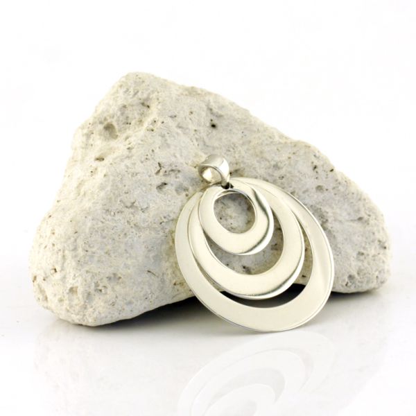 Anhänger "Familie" Ringe 925er Silber rhodiniert Gravurfläche PR8793A NEU