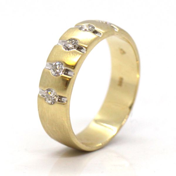 Brillant Ring 585er Gelbgold 0,50 Ct Diamanten im Brillantschliff GR 58 (PF2075)