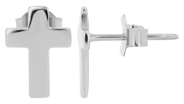 Ohrstecker "Judith" Kreuz Ohrstecker 925er Silber rhodiniert 5300422-002 NEU
