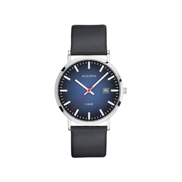 Adora Unisex Armbanduhr Edelstahl Bahnhofsuhr AB6562 NEU