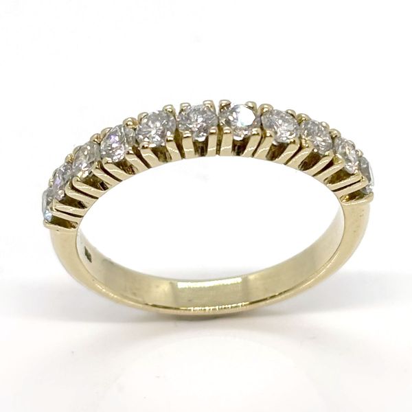 Diamant Ring Habmemoire 750er Gelbgold GR 57 ca. 0,77 Ct Diamanten im Brillantschliff (26128)
