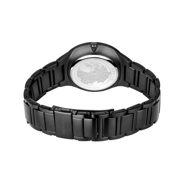 BERING Herren Armbanduhr Solar schwarz poliert/gebürstet 14442-727 NEU