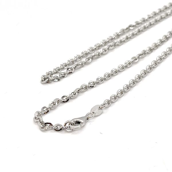 Ankerkette 925er Silber rhodiniert 55 cm 2,9 mm NEU