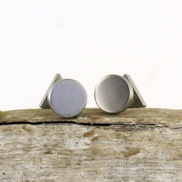 Ohrstecker "KREIS/DREIECK" Edelstahl ST9-123O NEU