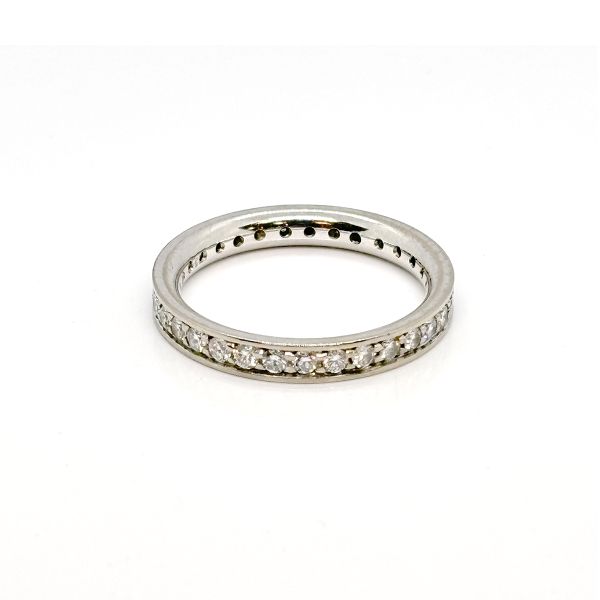 Memoire Ring 585er Weißgold ca.1,55 Ct Diamanten im Brillantschliff GR 67 (28184)