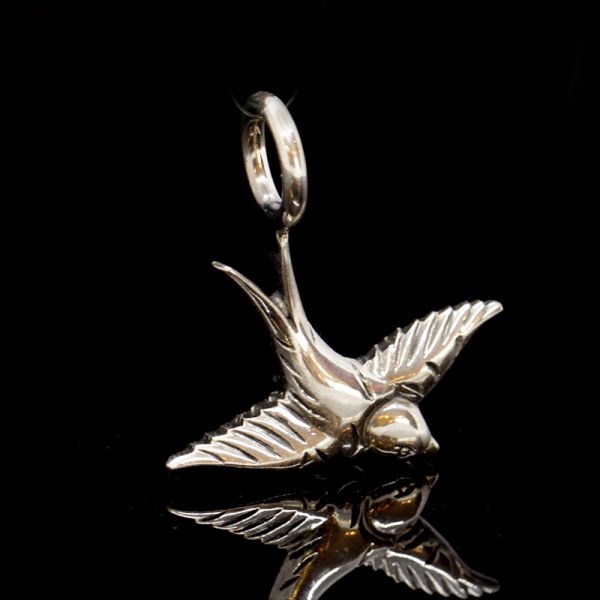 Anhänger "SWALLOW" in 925er Silber 38 x 43 mm NEU