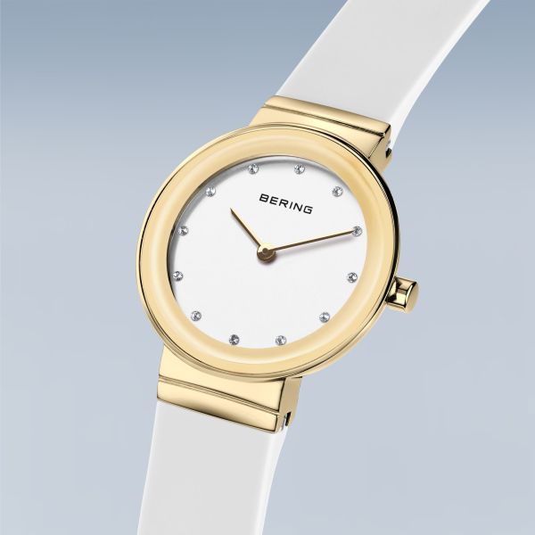 BERING Damen Armbanduhr Classic gold glänzend 10129-934 NEU
