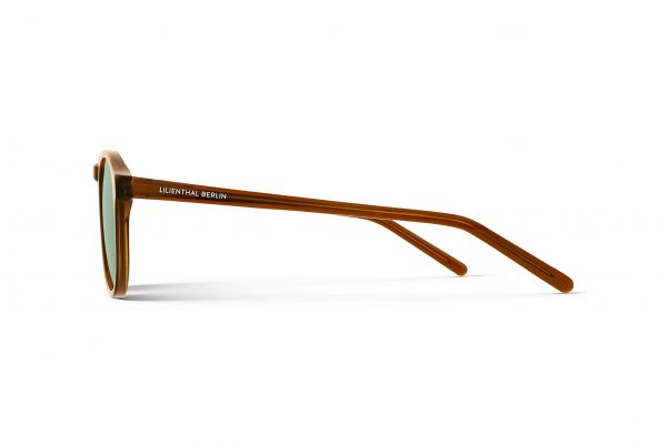 Lilienthal Berlin Sonnenbrille Schönhauser Brown Glossy Green S03-A05S-01Z NEU