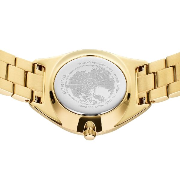 BERING Damen Armbanduhr Solar gold glänzend 17331-732 NEU