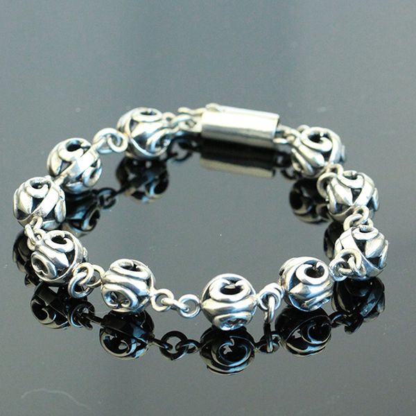 JJJ LA Armband "Fleur de Lys" Kugeln 925er Silber