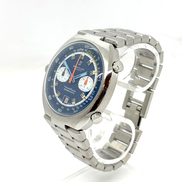 Breitling Vintage TransOcean Chrono Edelstahl Ref. 2119 Caliber-12 Revisioniert (26676)