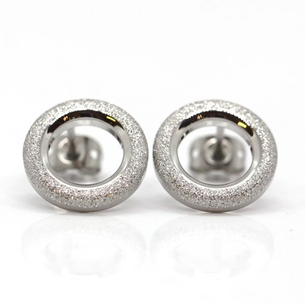 monomania Ohrstecker "AURORA" Edelstahl diamantiert Ø 12 mm NEU