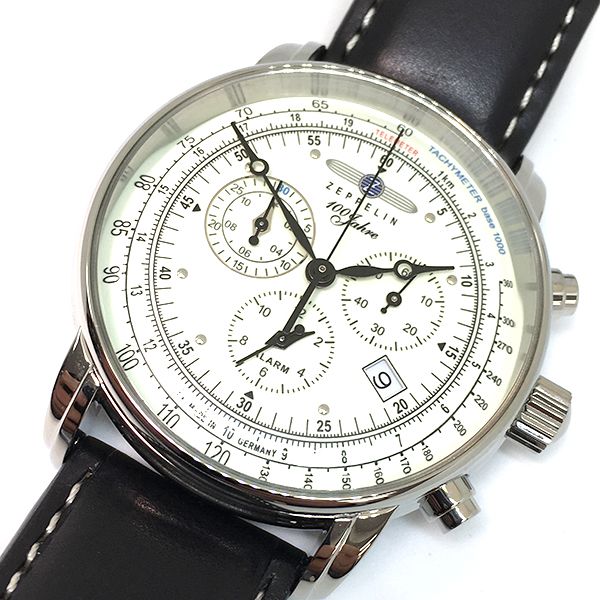 Zeppelin Herren Armbanduhr Chronograph 8680-3 100 Jahre Zeppelin NEU