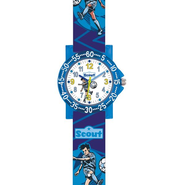 SCOUT Kinder Uhr "THE IT-COLLECTION FUßBALL" Ø 30,5 mm 280375030 NEU