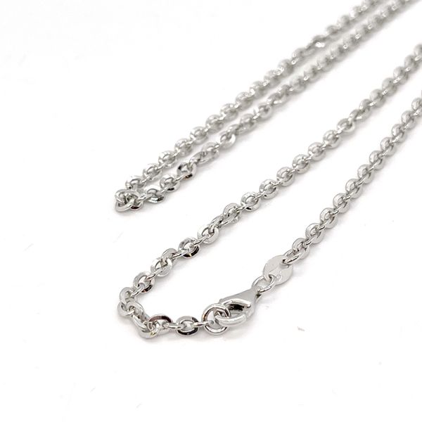 Ankerkette 925er Silber rhodiniert 45 cm 2,9 mm NEU