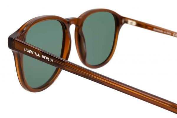 Lilienthal Berlin Sonnenbrille Schönhauser Brown Glossy Green S03-A05S-01Z NEU